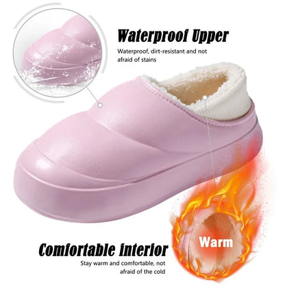 Thick Soles Women Winter Home Cotton Slippers
