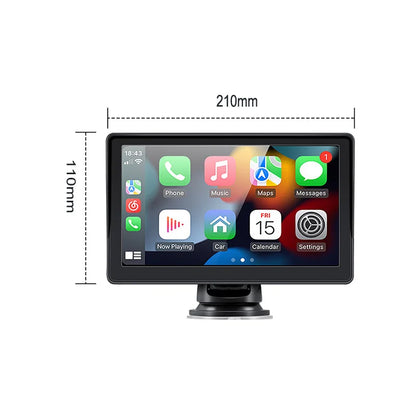 Wireless CarPlay Screen for Andriod Portable Car Play Adapter 7-inch for In-Car Entertainment Bluetooth HD Display for Vehicles