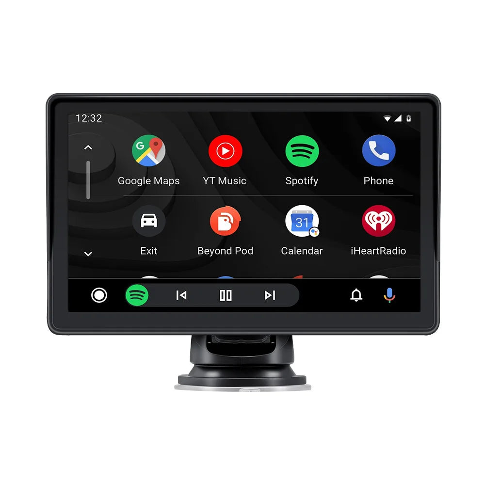 Wireless CarPlay Screen for Andriod Portable Car Play Adapter 7-inch for In-Car Entertainment Bluetooth HD Display for Vehicles